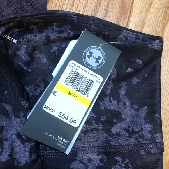 UA HeatGear Armour® Mesh Printed Ankle Crop - Picture 4 of 7